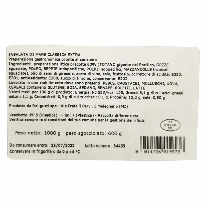 Insalata Di Mare Extra 1 Kg 4 Insalata Di Mare Extra 1 Kg - immagine 2