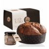 Panettone Oro Nero Fiasconaro 1Kg -Barbieri Outlet panettone fiasconaro oro nero 1kg con crema al caffe e spalmino