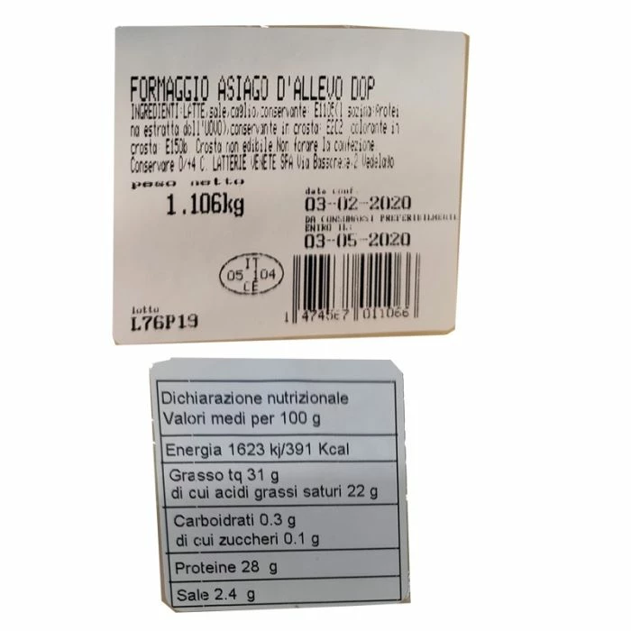 ASIAGO DOP D'ALLEVO 4 ASIAGO DOP D'ALLEVO - immagine 2