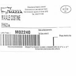 Costine Di Maiale Italiano 1Kg -Barbieri Outlet product c o cost