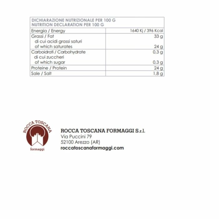 Pecorino Rocca Toscana Formaggi Stagionato Con Grappa L'Audace 4 Pecorino Rocca Toscana Formaggi Stagionato Con Grappa L'Audace - immagine 2