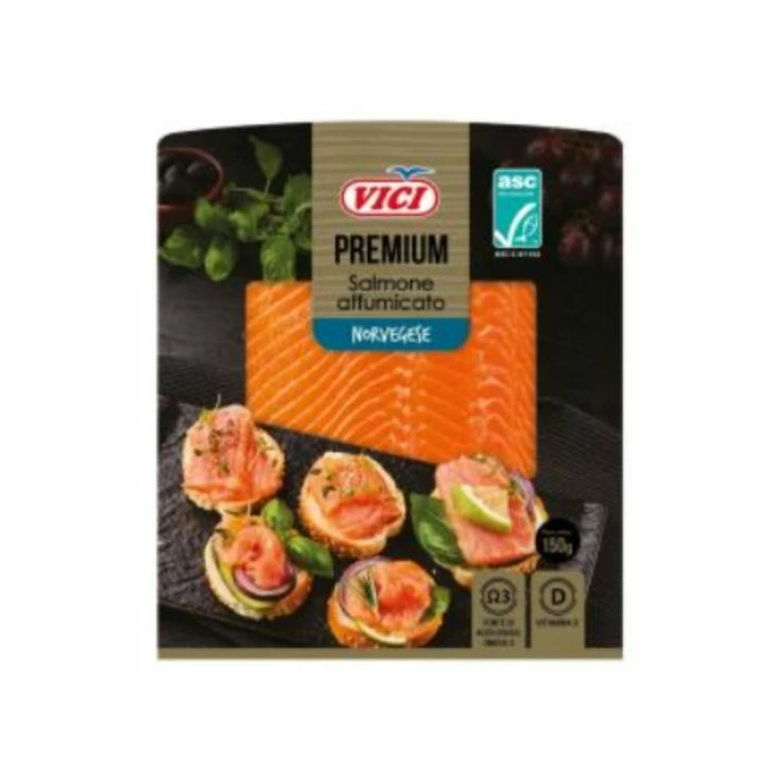 Salmone Norvegese Affumicato Affettato Vici 1 Kg 3 Salmone Norvegese Affumicato Affettato Vici 1 Kg